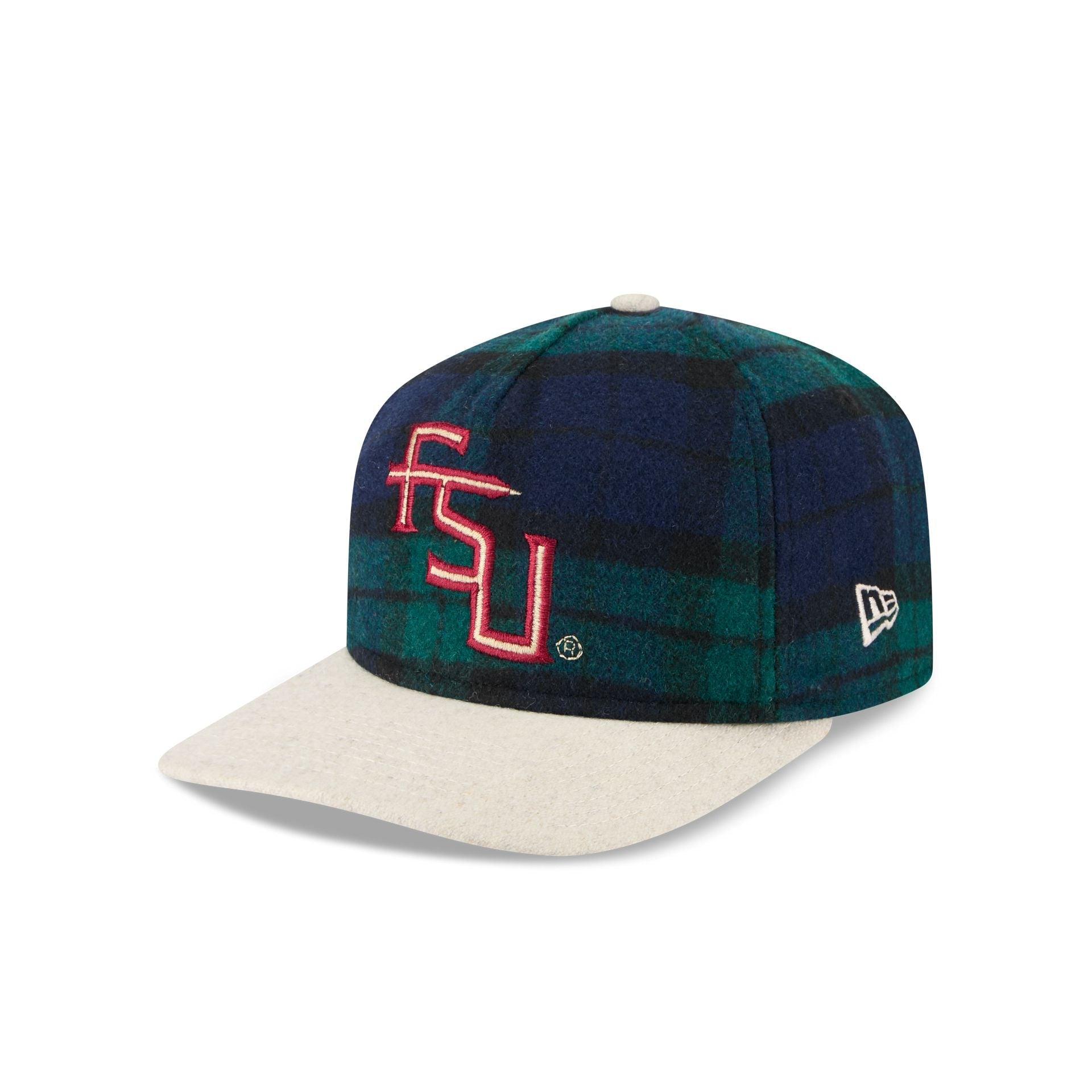 Florida State Seminoles Plaid Letterman 19TWENTY Adjustable Hat