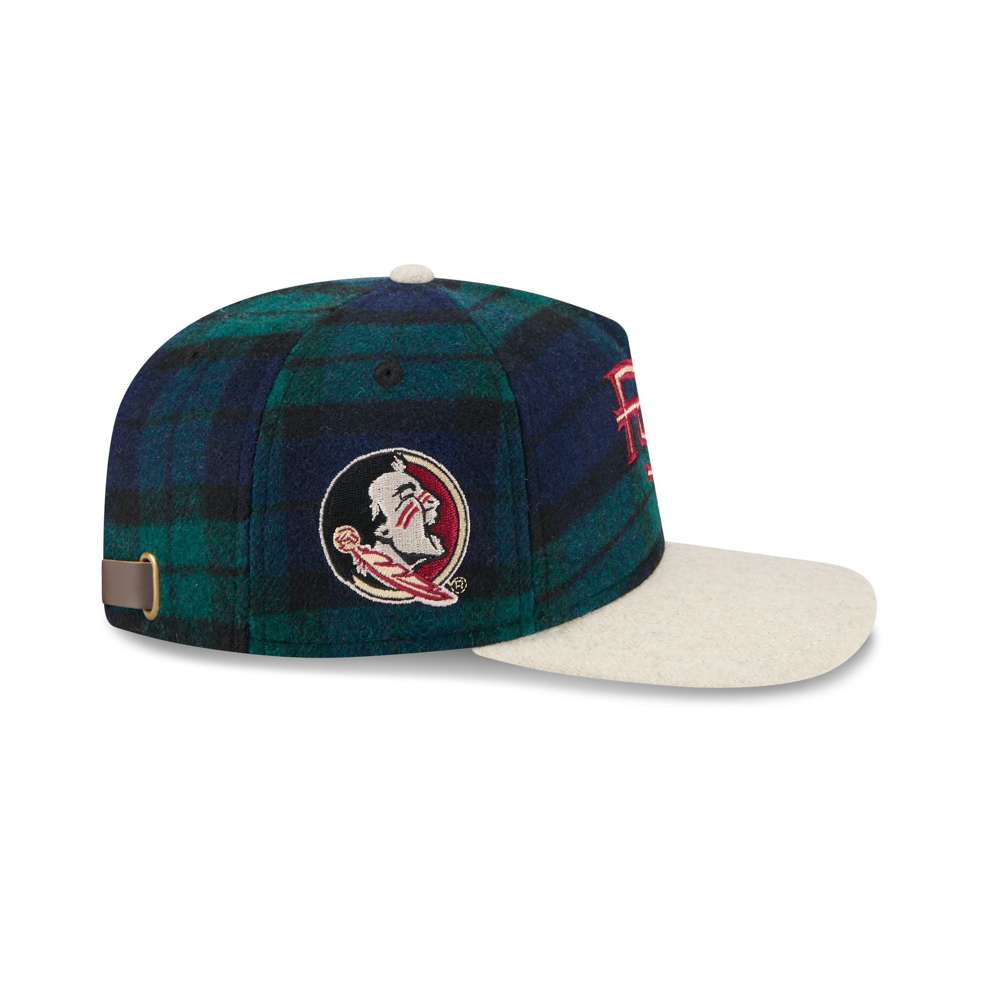 Florida State Seminoles Plaid Letterman 19TWENTY Adjustable Hat