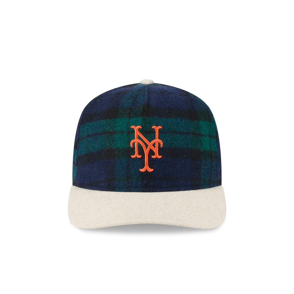 New York Mets Plaid Letterman 19TWENTY Adjustable Hat