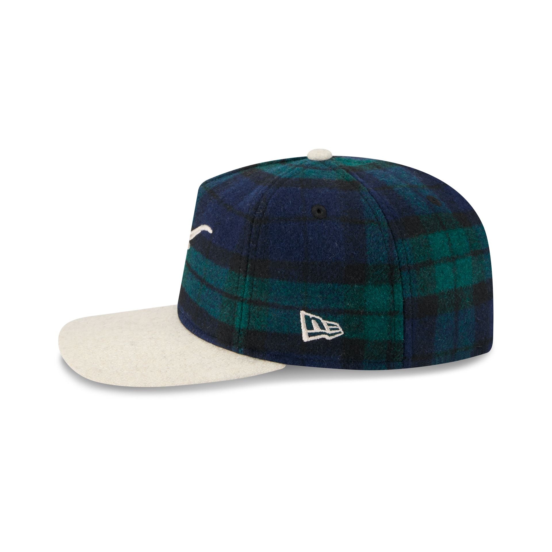 Texas Longhorns Plaid Letterman 19TWENTY Adjustable Hat