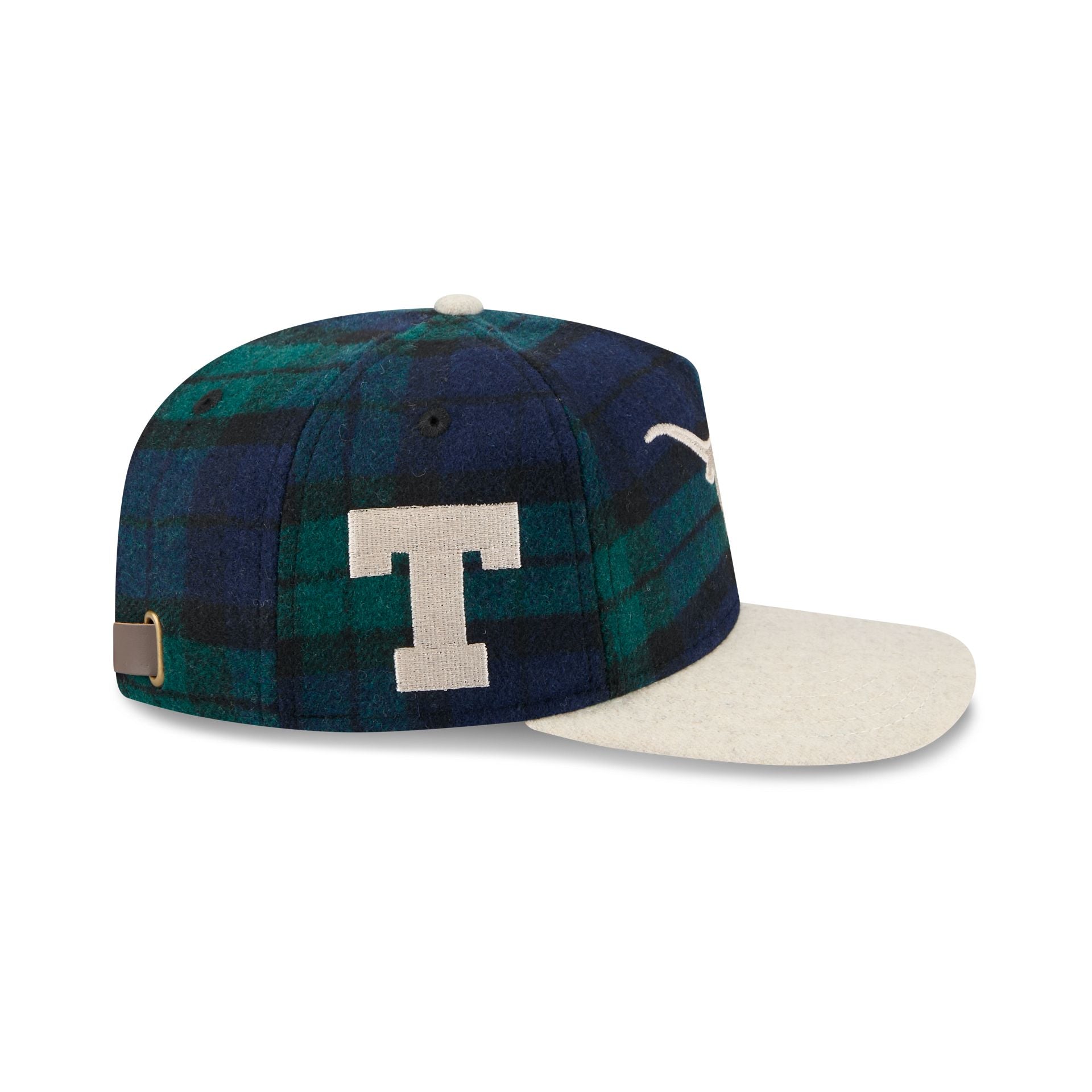 Texas Longhorns Plaid Letterman 19TWENTY Adjustable Hat