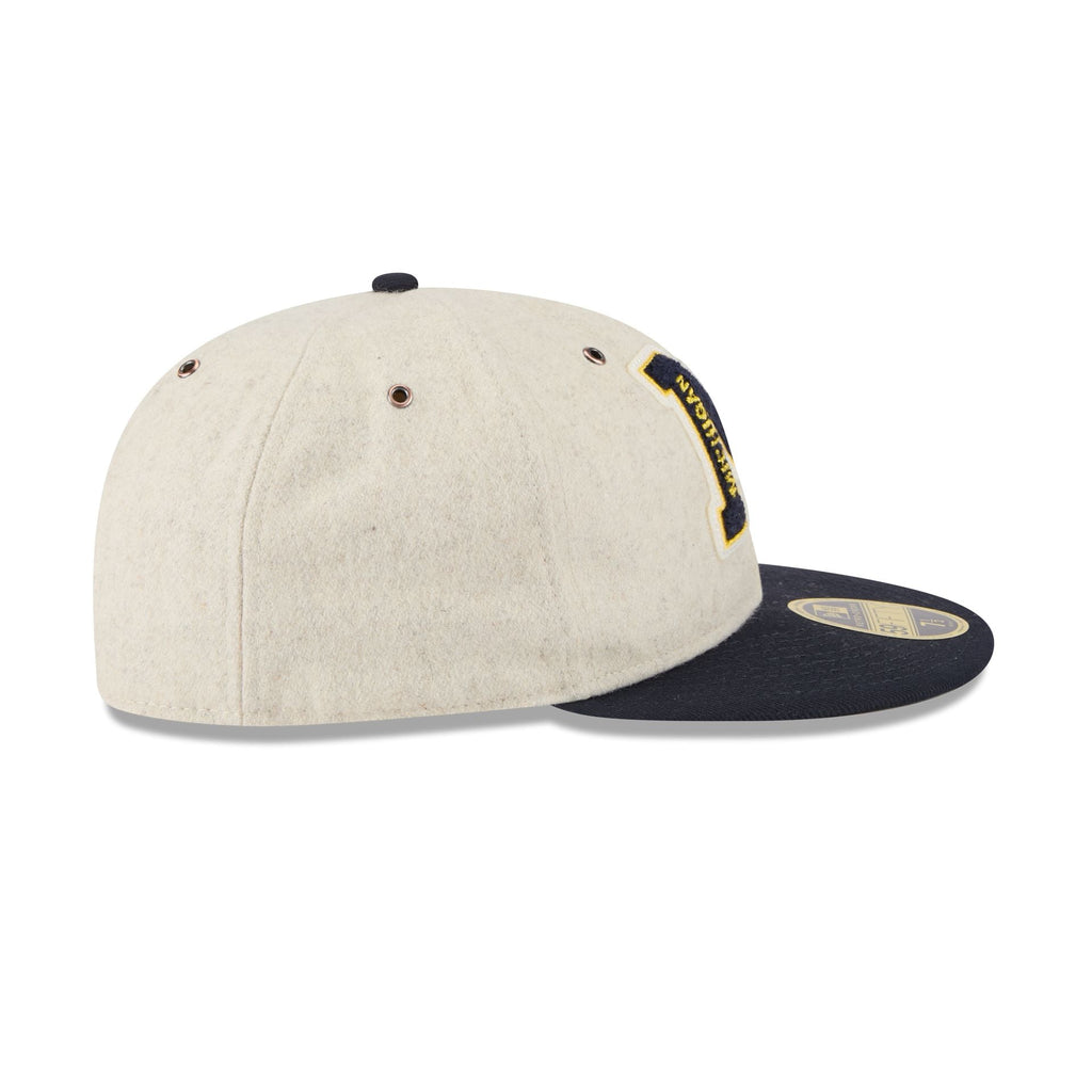 Michigan Wolverines College Vault Wool Letterman Retro Crown 59FIFTY Fitted Hat