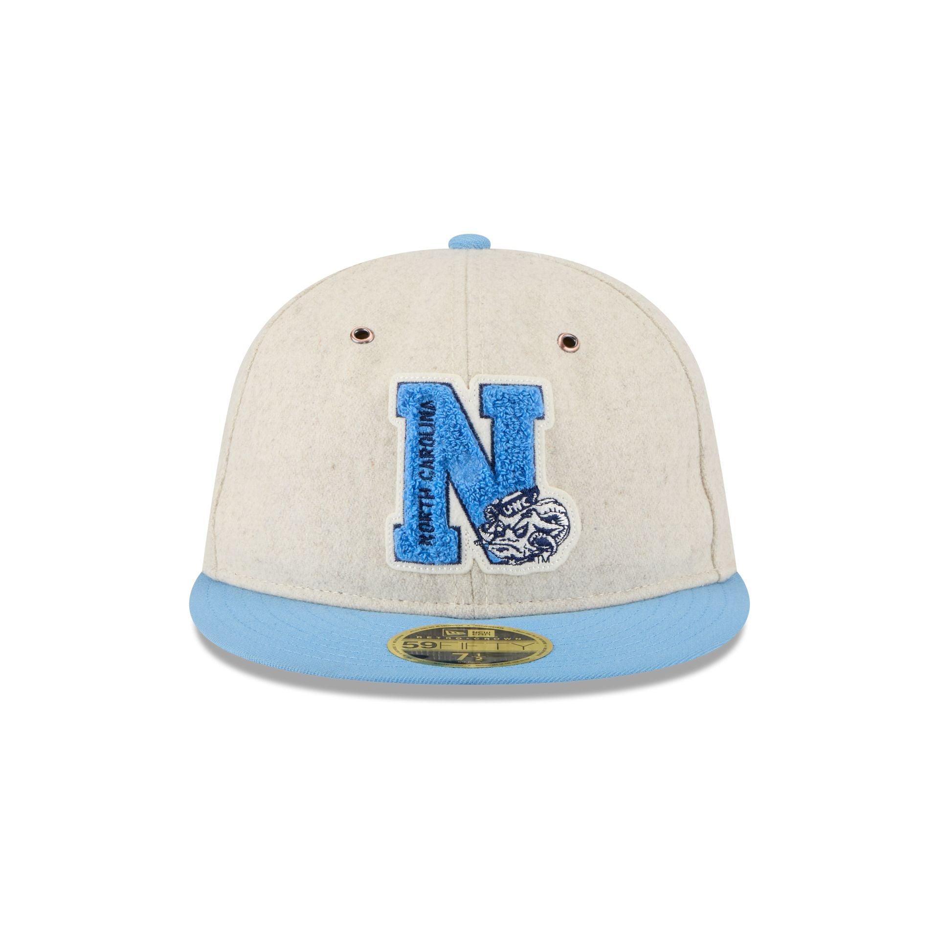 North Carolina Tar Heels College Vault Wool Letterman Retro Crown 59FIFTY Fitted Hat