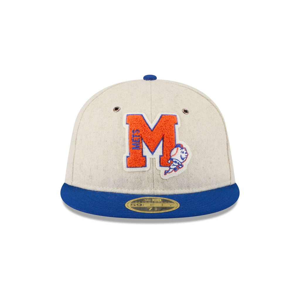 New York Mets Wool Letterman Retro Crown 59FIFTY Fitted Hat