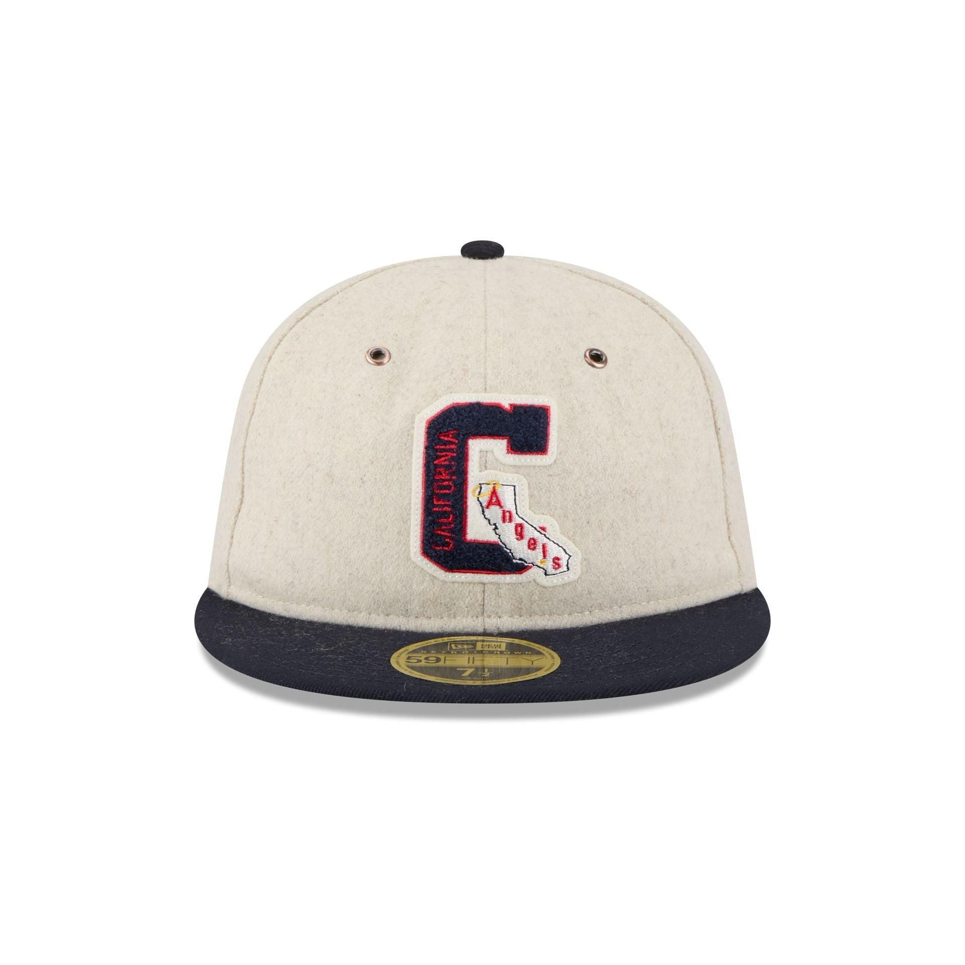 Los Angeles Angels Wool Letterman Retro Crown 59FIFTY Fitted Hat
