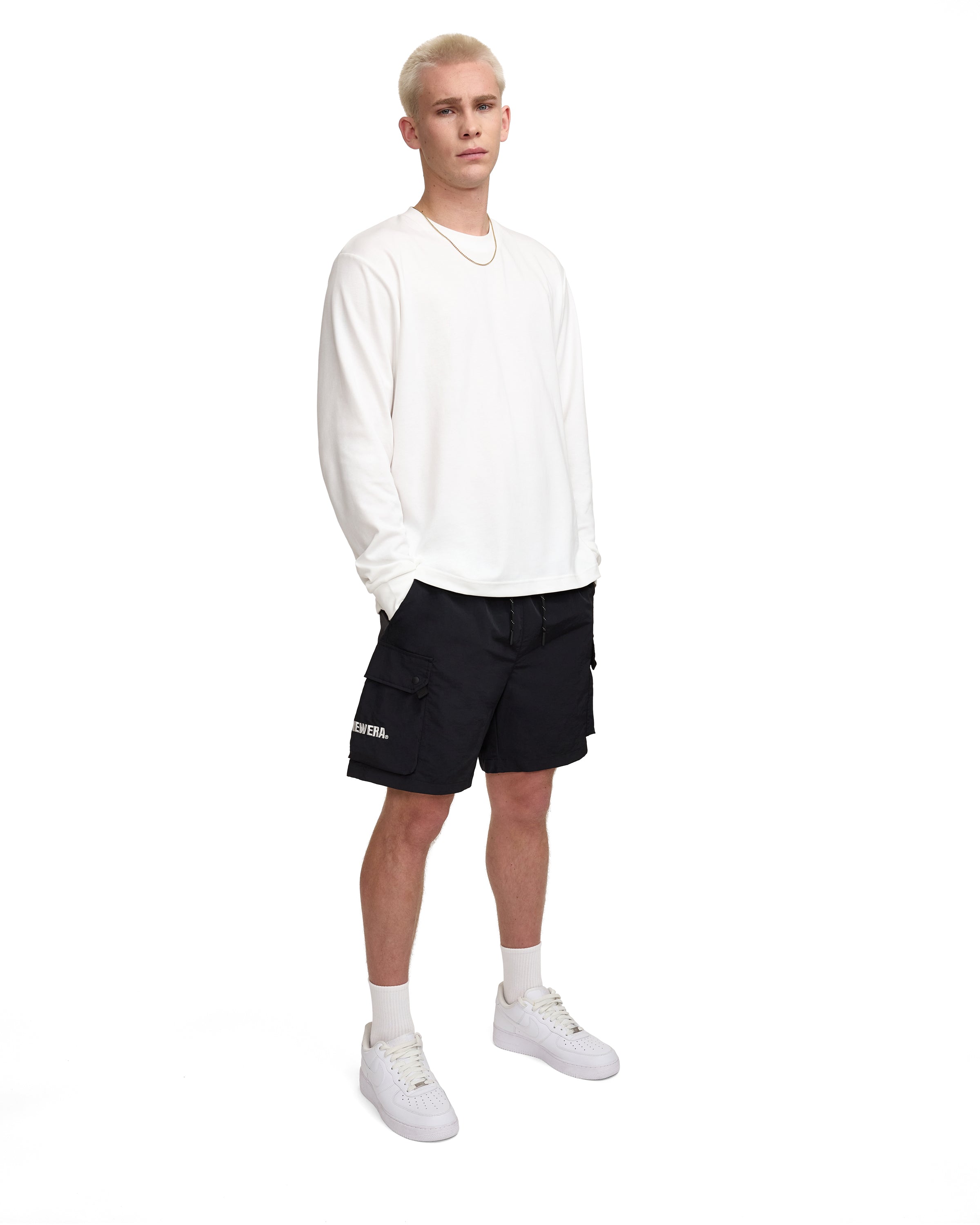 New Era Cap Black Outdoor Shorts