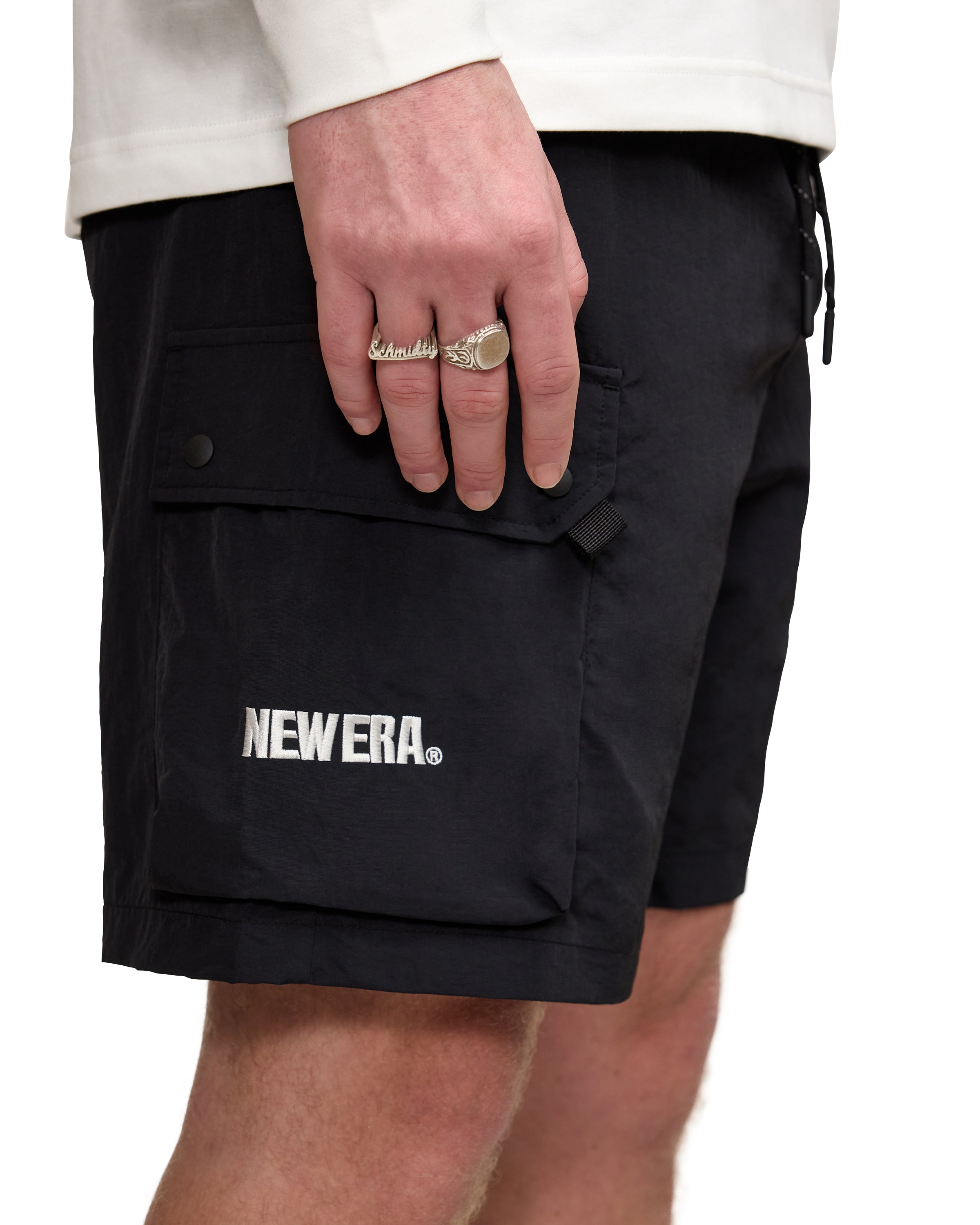 New Era Cap Black Outdoor Shorts