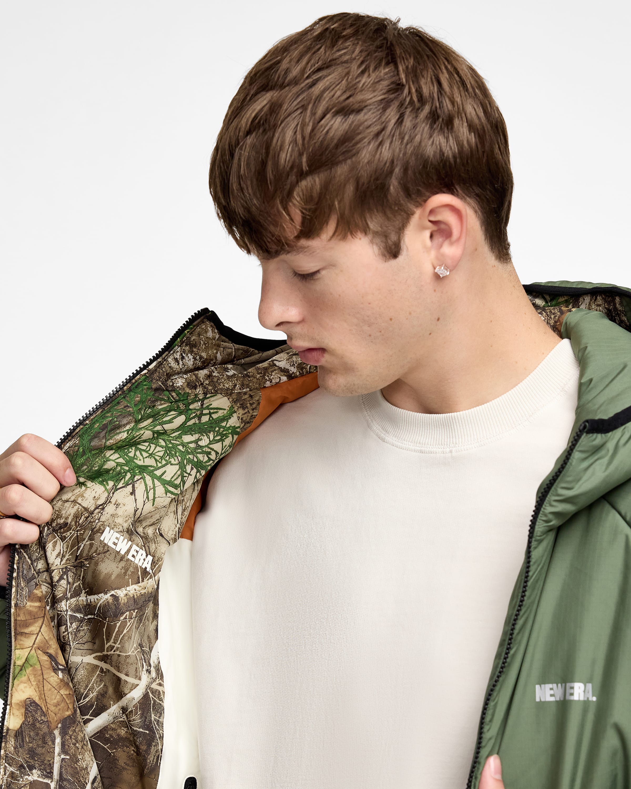New Era Cap Lightweight Reversible Black Insulated Jacket