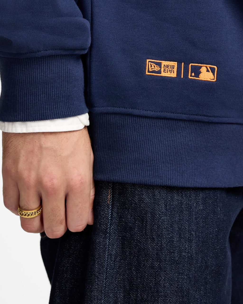 San Francisco Giants Two-Tone Rhythmic Red Crewneck