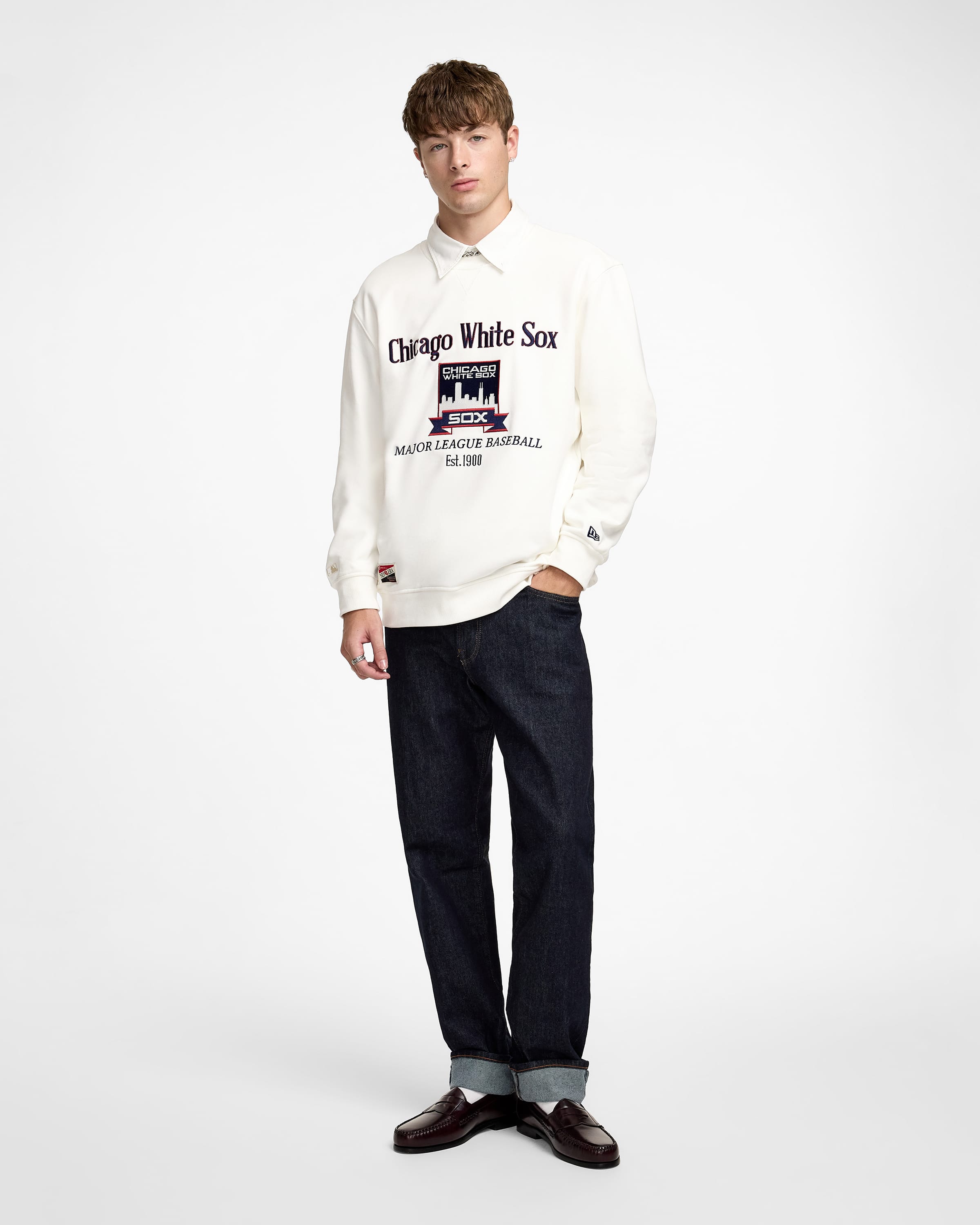 Chicago White Sox Cooperstown Off White Crewneck