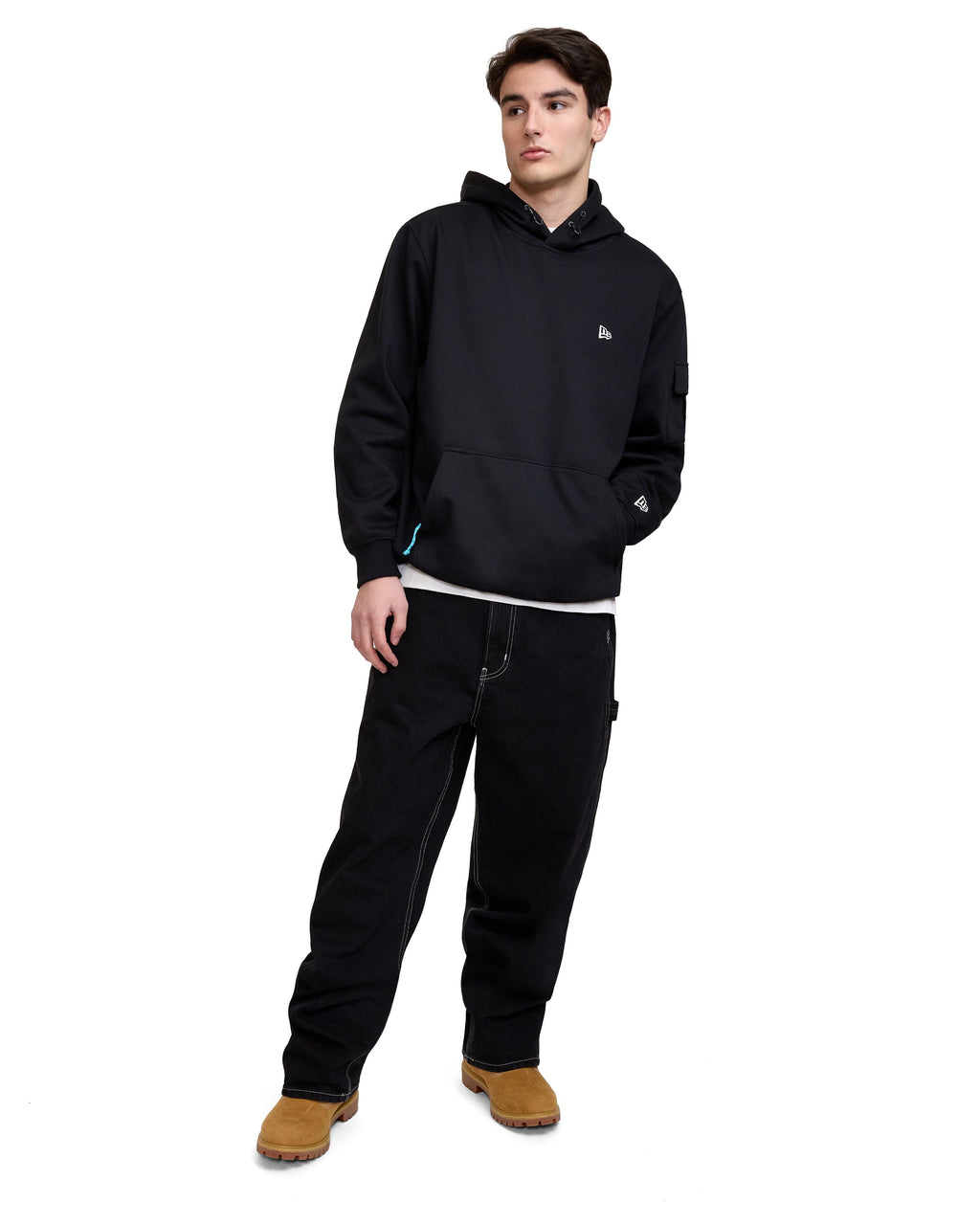 New Era Cap Black Outdoor Hoodie