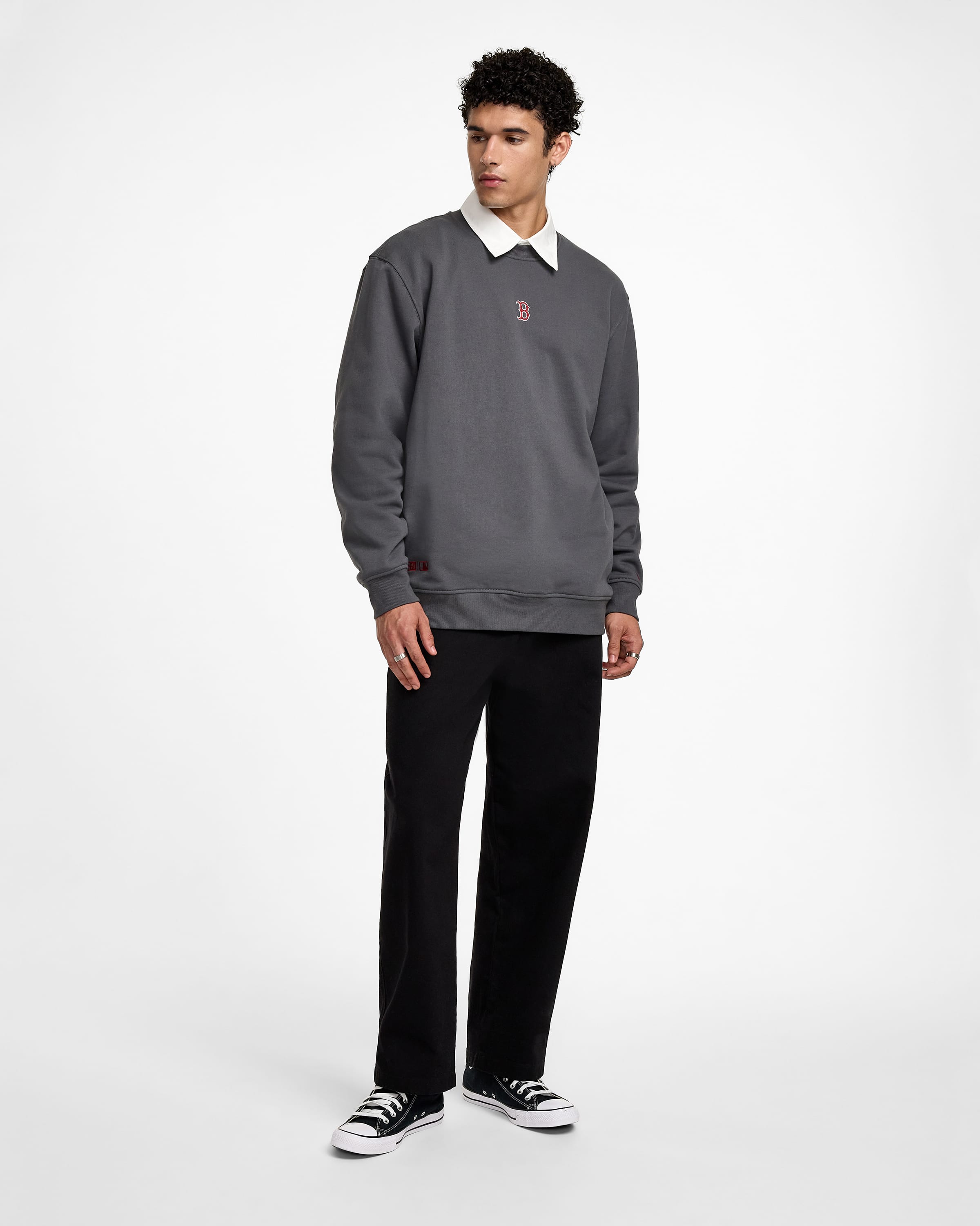 New York Mets Point Logo Puffins Bill Crewneck
