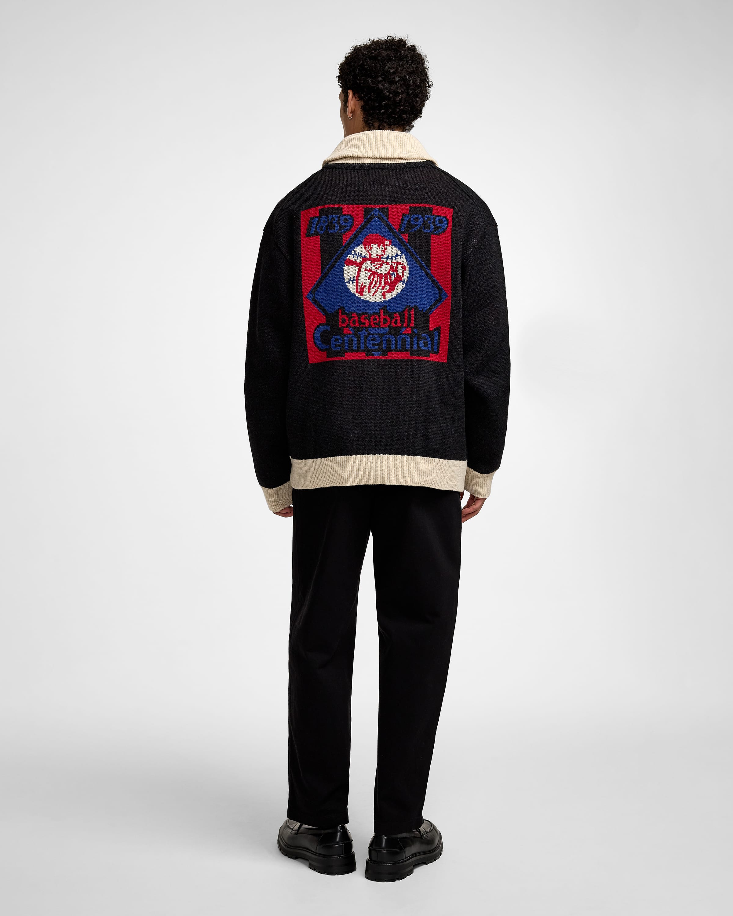 Boston Red Sox Field of Rye Cowichan Cardigan