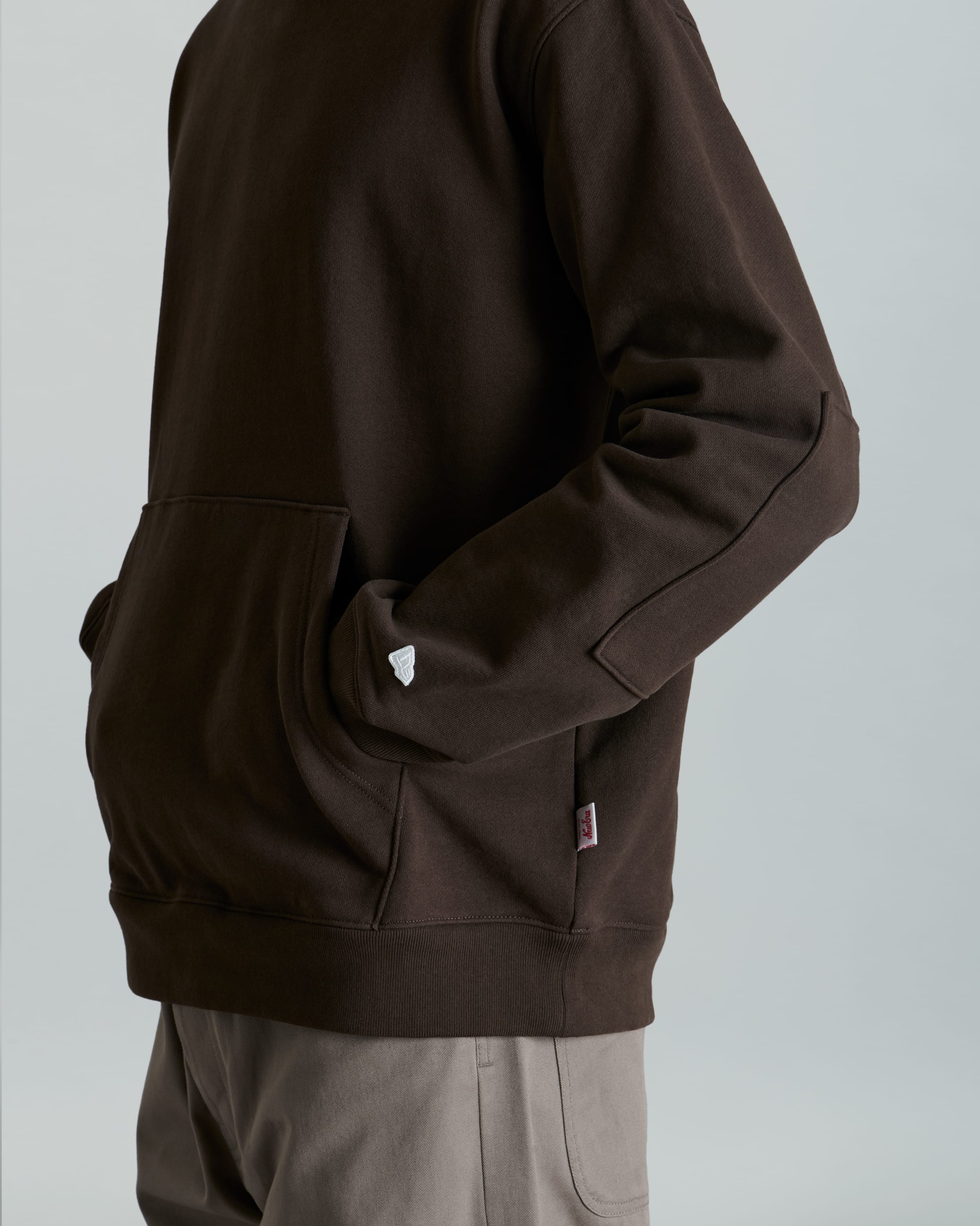 Amherst Corporal Walnut Snap Hoodie