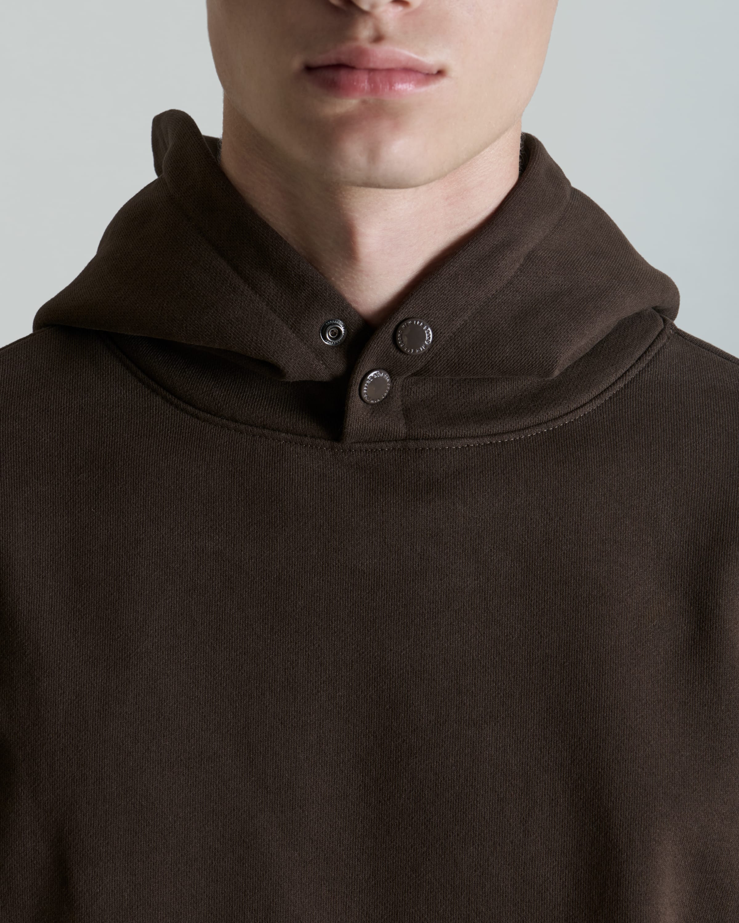 Amherst Corporal Walnut Snap Hoodie