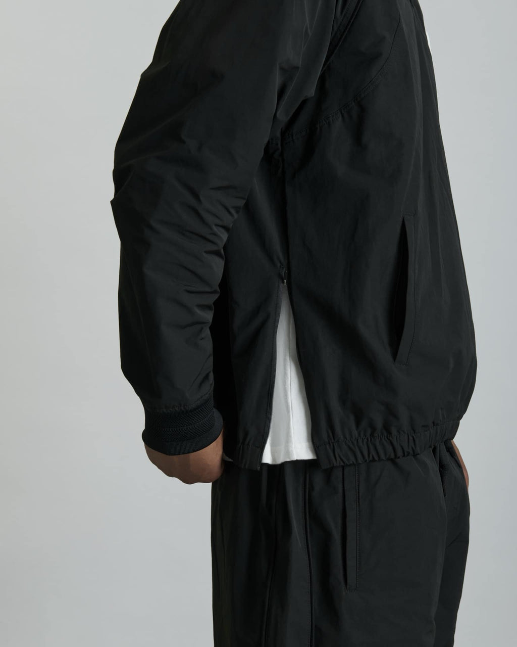 Larkin Black Track Pullover Jacket